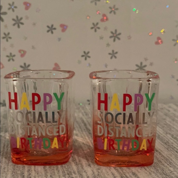 Happy birthday 🎂 Socially Distanced shot glasses - Picture 3 of 4
